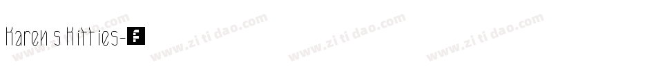 Karen s Kitties字体转换